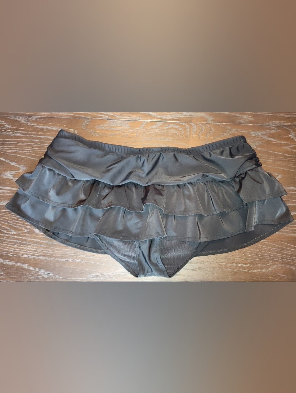 Torrid Black Ruffle Swim Skirt Bottoms 3X
